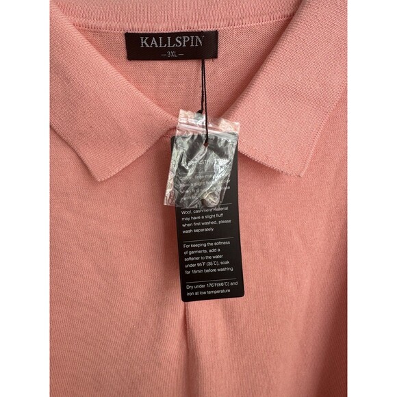 Kallspin Men's Cotton Knit Polo Sweater Classic Casual  Collared Pullover 3XL - Picture 7 of 15